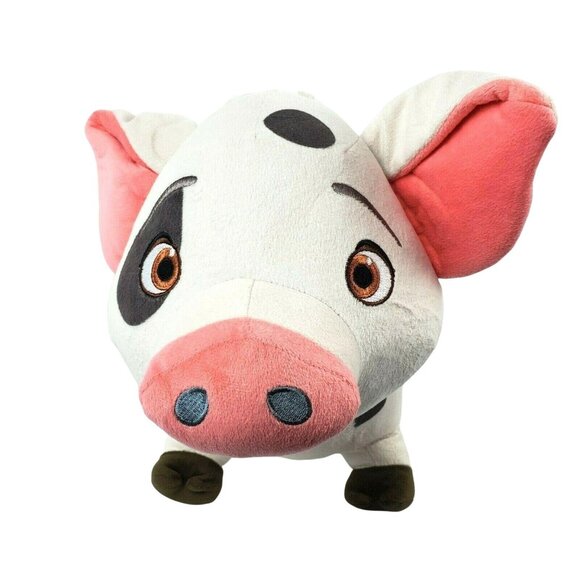 Disney Moana Pua Pig 17 in Plush White Brown Spots Large Hog Stuffed Animal Toy - Picture 1 of 11